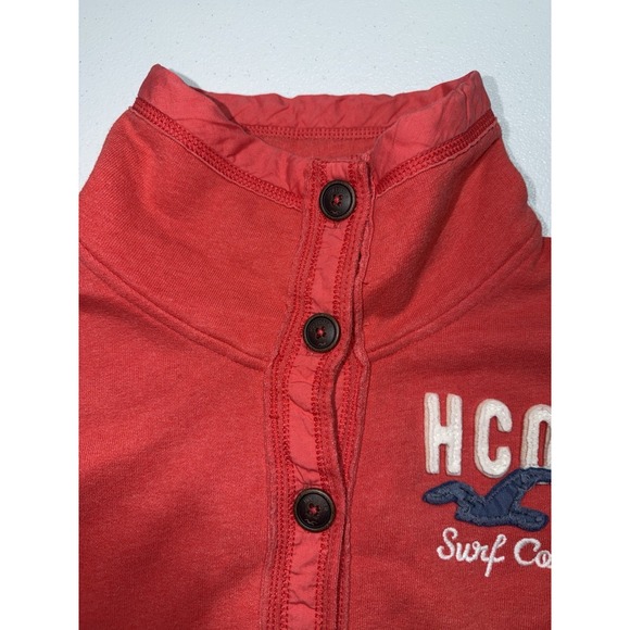 Hollister Surf Watch 1922 Button Up Jacket L Blue Fleece Lined Y2K Preppy Casual - Picture 9 of 11